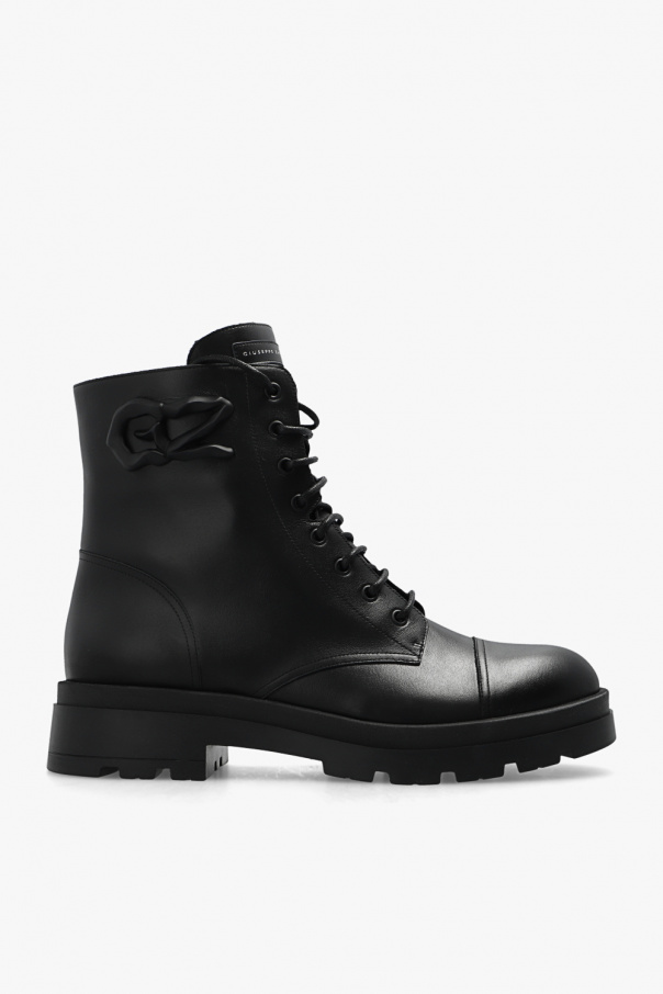 Giuseppe Zanotti ‘Walk London alfie derby shoes in black leather