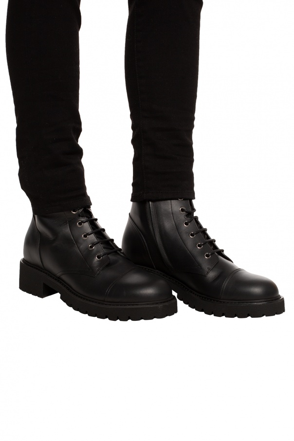 Giuseppe Zanotti ‘Kommando’ logo-embossed ankle boots
