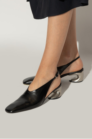 Leather heeled shoes od JIL SANDER