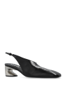 JIL SANDER BLACK Leather heeled shoes