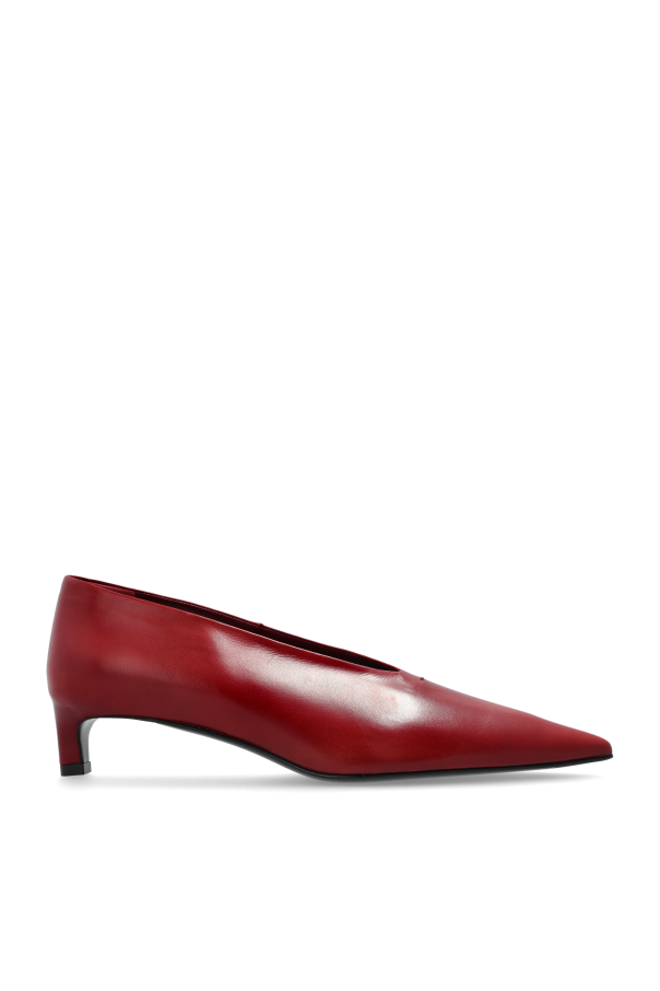 Leather heeled shoes od JIL SANDER