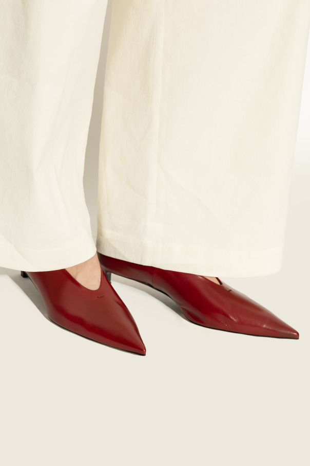 JIL SANDER Leather heeled shoes