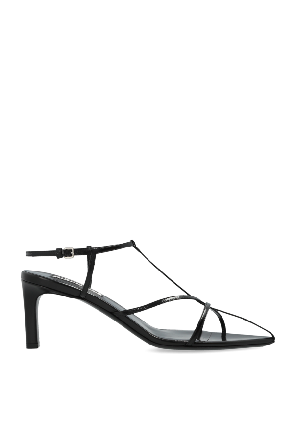Leather heeled sandals od JIL SANDER