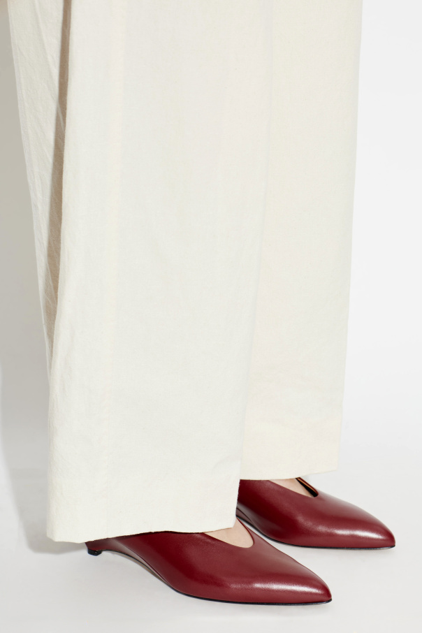 JIL SANDER Zapatos de cuero con cuña