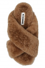 JIL SANDER Furry slides