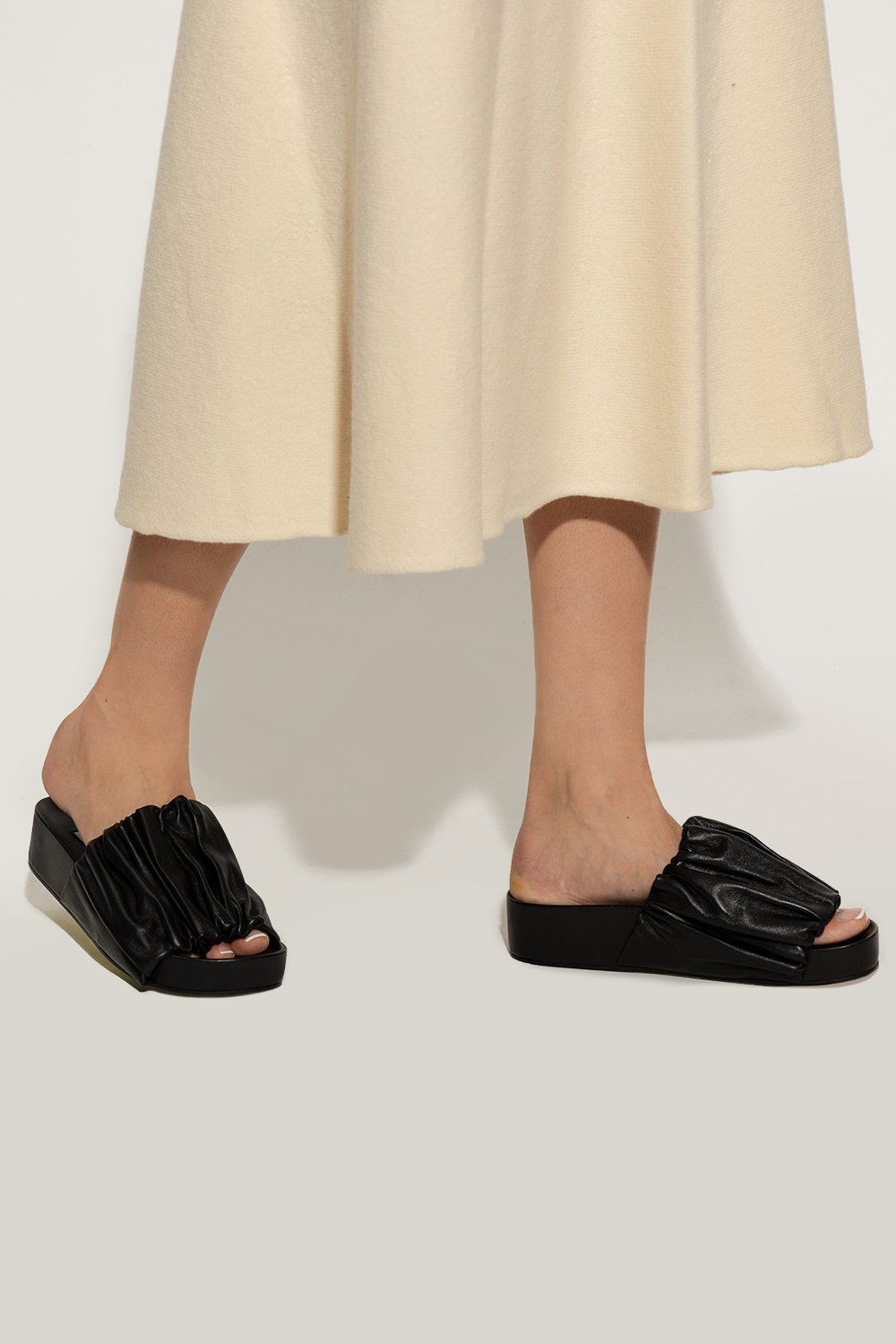 JIL SANDER Leather slides