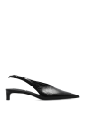 JIL SANDER BLACK Leather pumps