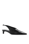 JIL SANDER BLACK Leather pumps