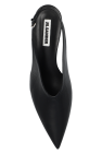JIL SANDER BLACK Leather pumps