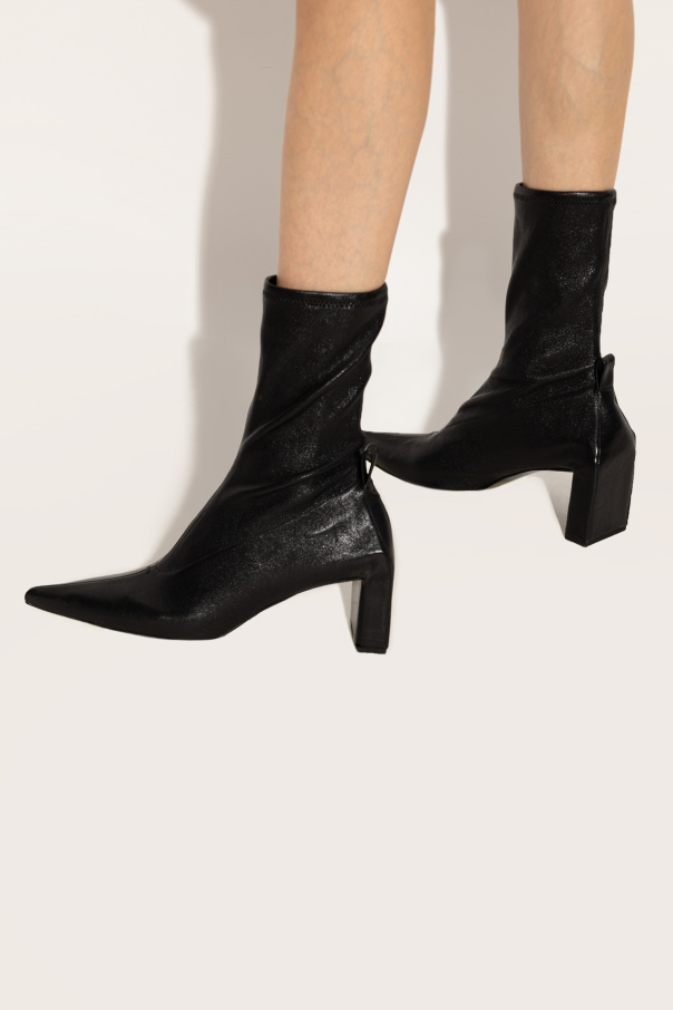 JIL SANDER Leather heeled boots