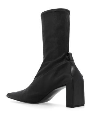 JIL SANDER Leather heeled boots