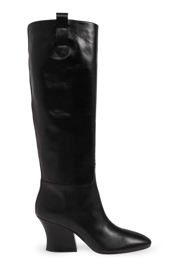 Leather heeled boots 