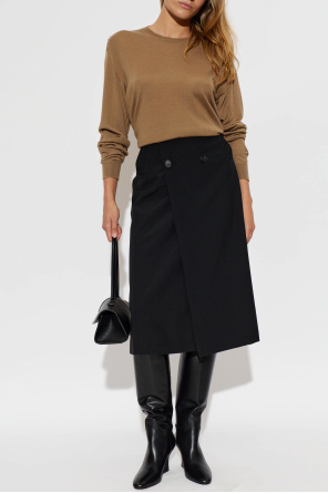 JIL SANDER Skórzane kozaki na obcasie `Lune`