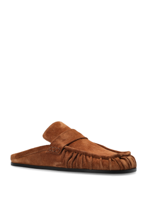 JIL SANDER Suede slides