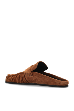 JIL SANDER Suede slides