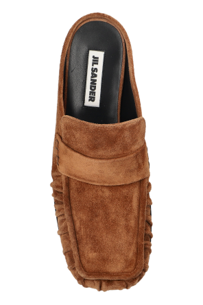 JIL SANDER Suede slides
