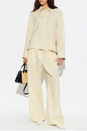 JIL SANDER Skórzane baleriny