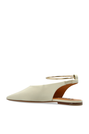 JIL SANDER Skórzane baleriny