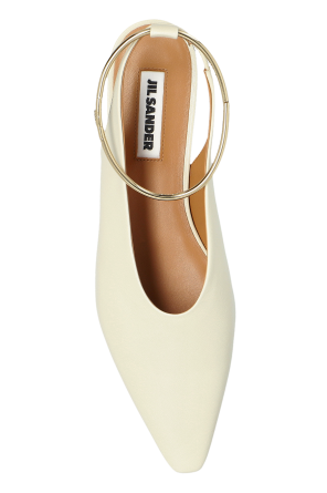 JIL SANDER Skórzane baleriny