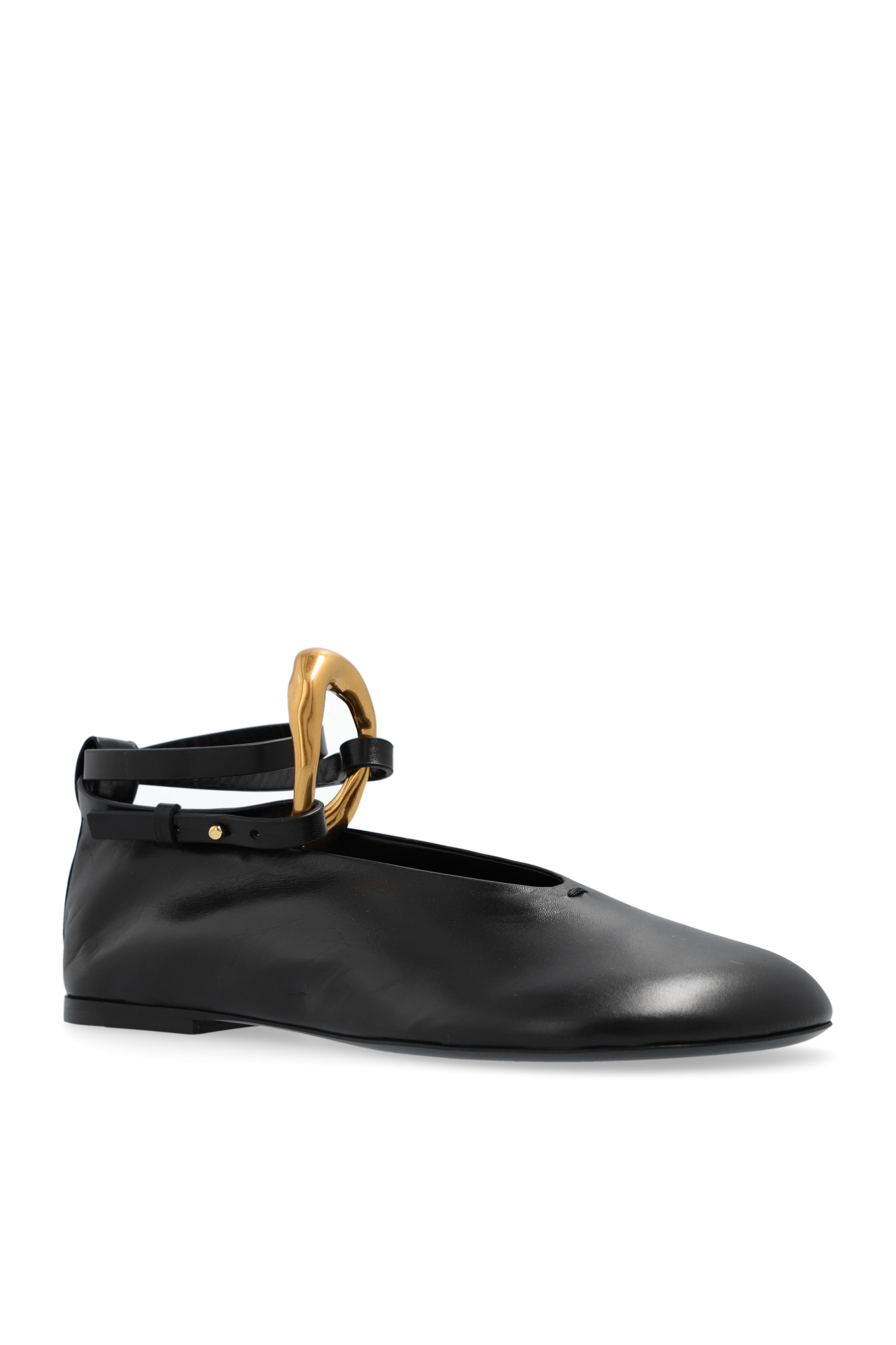 JIL SANDER Leather ballet flats