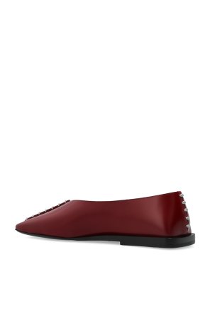 JIL SANDER Leder-Ballerinas