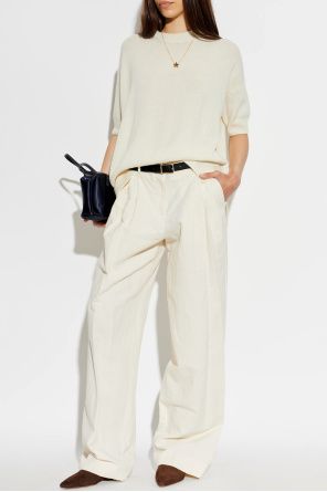 JIL SANDER Bailarinas de ante con círculo en el tobillo
