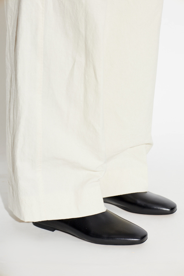 JIL SANDER Leather ballet flats