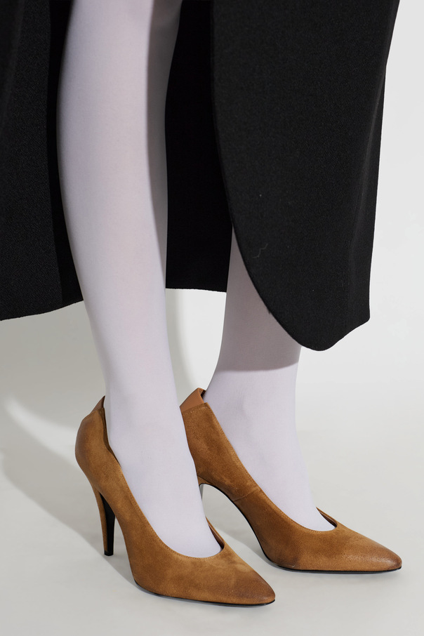 JIL SANDER Zamszowe buty na obcasie ‘Alma’
