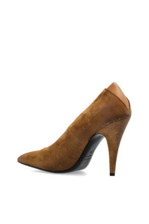JIL SANDER Zamszowe buty na obcasie ‘Alma’