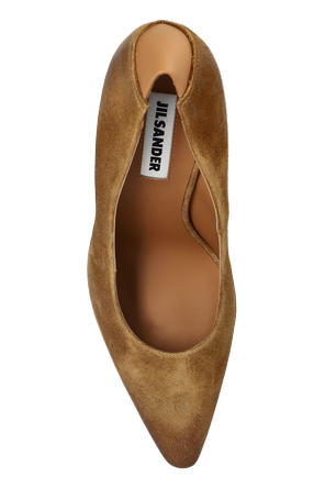 JIL SANDER Zamszowe buty na obcasie ‘Alma’