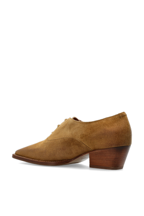 JIL SANDER Zamszowe buty na obcasie ‘Becky’