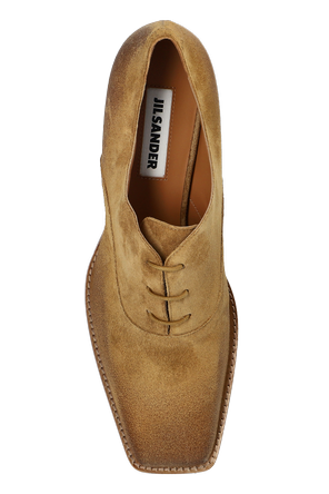 JIL SANDER Zamszowe buty na obcasie ‘Becky’