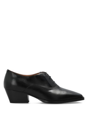 ‘Becky’ leather heeled shoes
