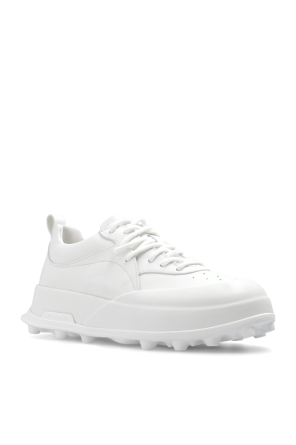 JIL SANDER Leather sneakers with logo