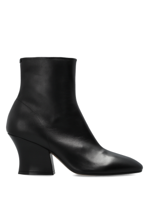 Leather ankle boots "Lune"