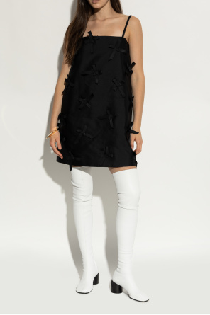 JIL SANDER Leather knee-high boots