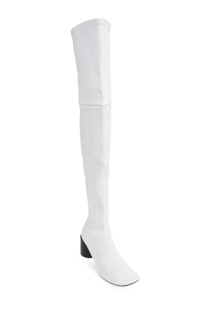 JIL SANDER Leather knee-high boots