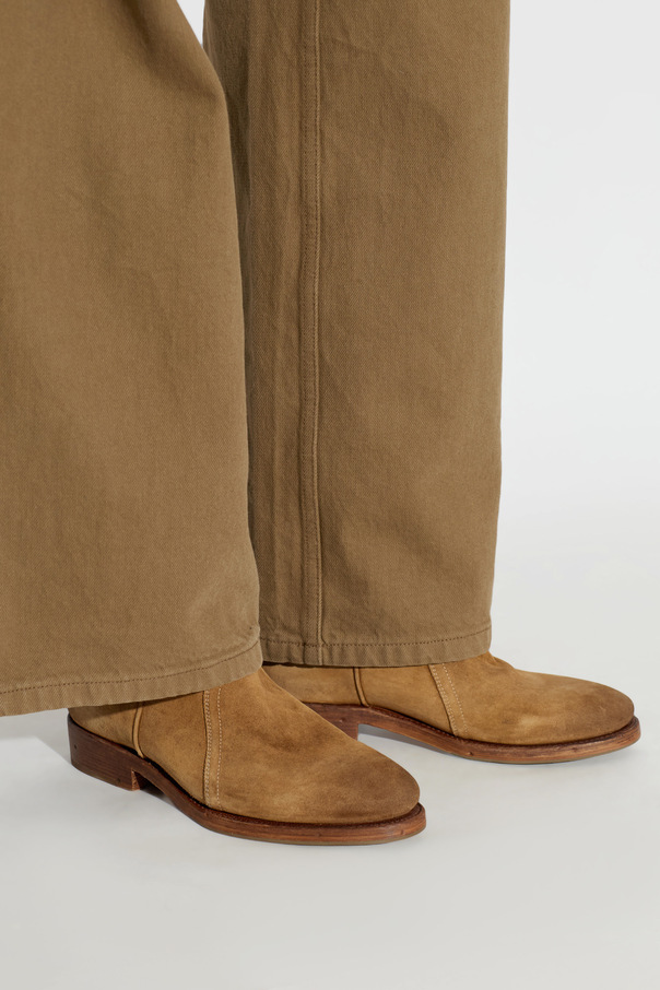 JIL SANDER Suede Cowboy Boots ‘Bruce’