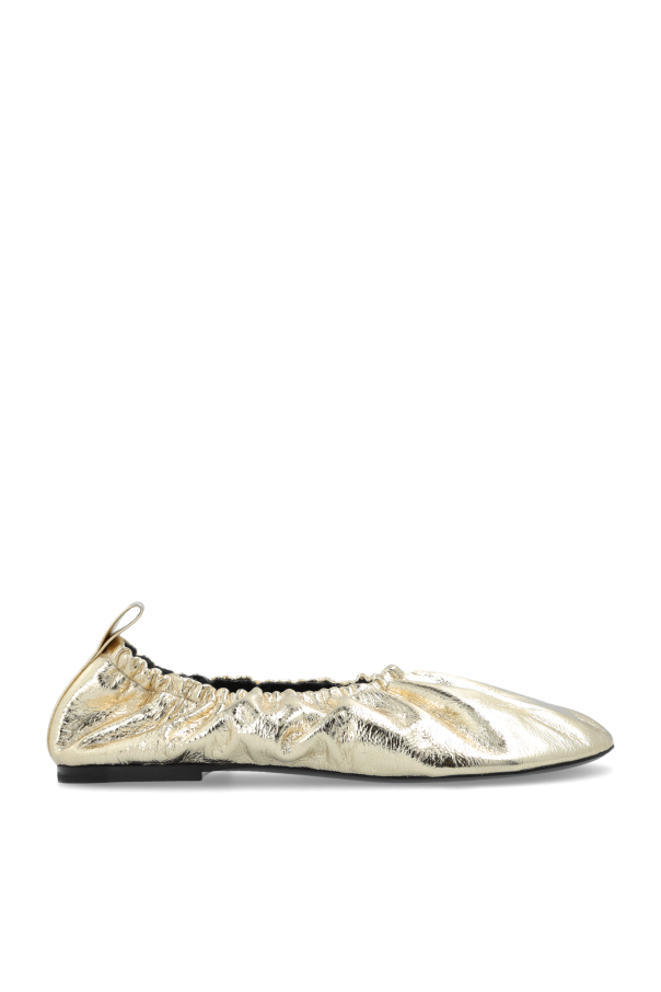 JIL SANDER Leather ballet flats