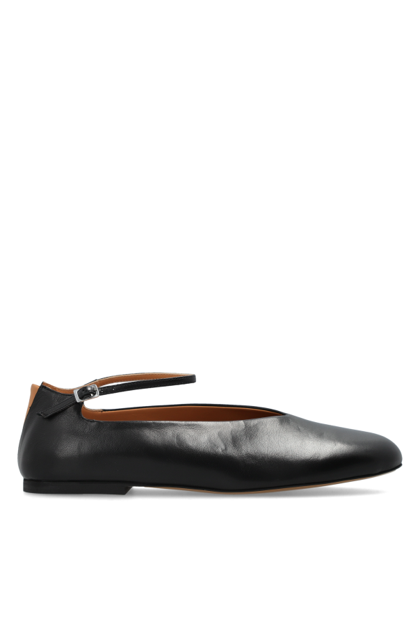 Leather ballet flats od JIL SANDER