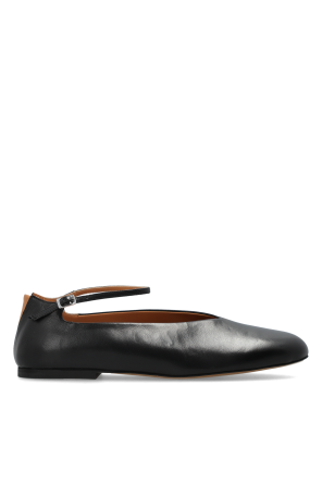 Leather ballet flats