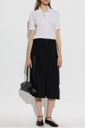 JIL SANDER Kožené baleríny