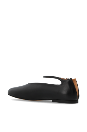 JIL SANDER Kožené baleríny
