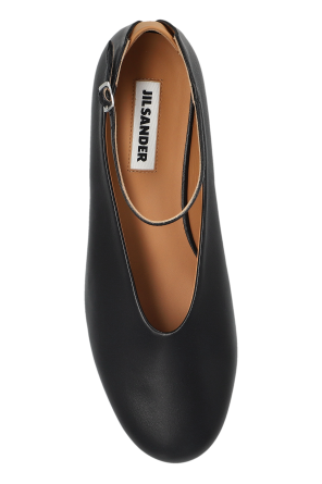 JIL SANDER Kožené baleríny