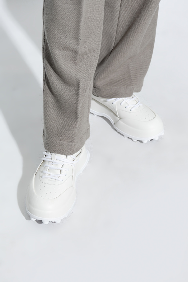 JIL SANDER Leather sneakers with logo