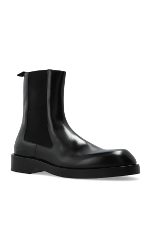 JIL SANDER Skórzane buty za kostkę