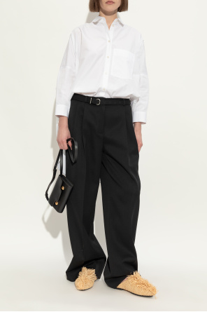 JIL SANDER+ Raffia Sliders