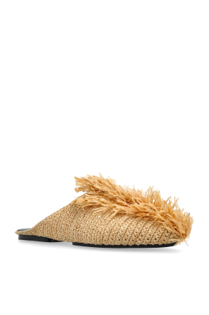 JIL SANDER+ Raffia Sliders