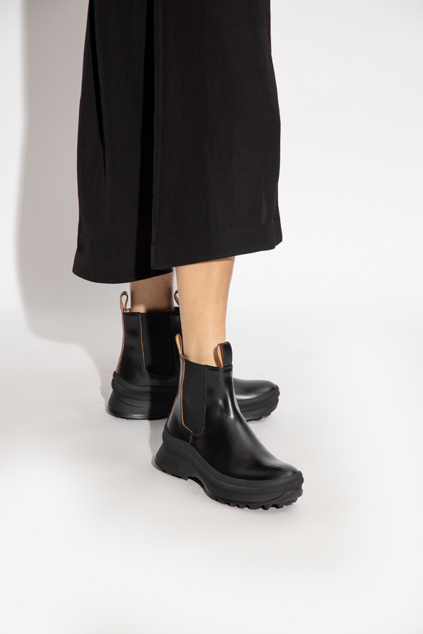 JIL SANDER Leather chelsea boots