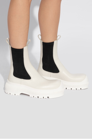 Leather ankle boots od JIL SANDER+